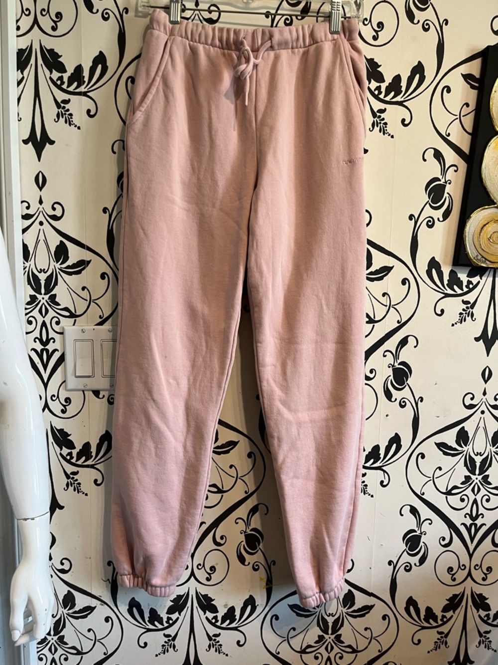 Garage Light Pink Embroidered Sweatshirt